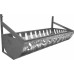 Lixeira para fixar na Parede com Tiras Lisas em INOX 430 - 100x45x21 Cm